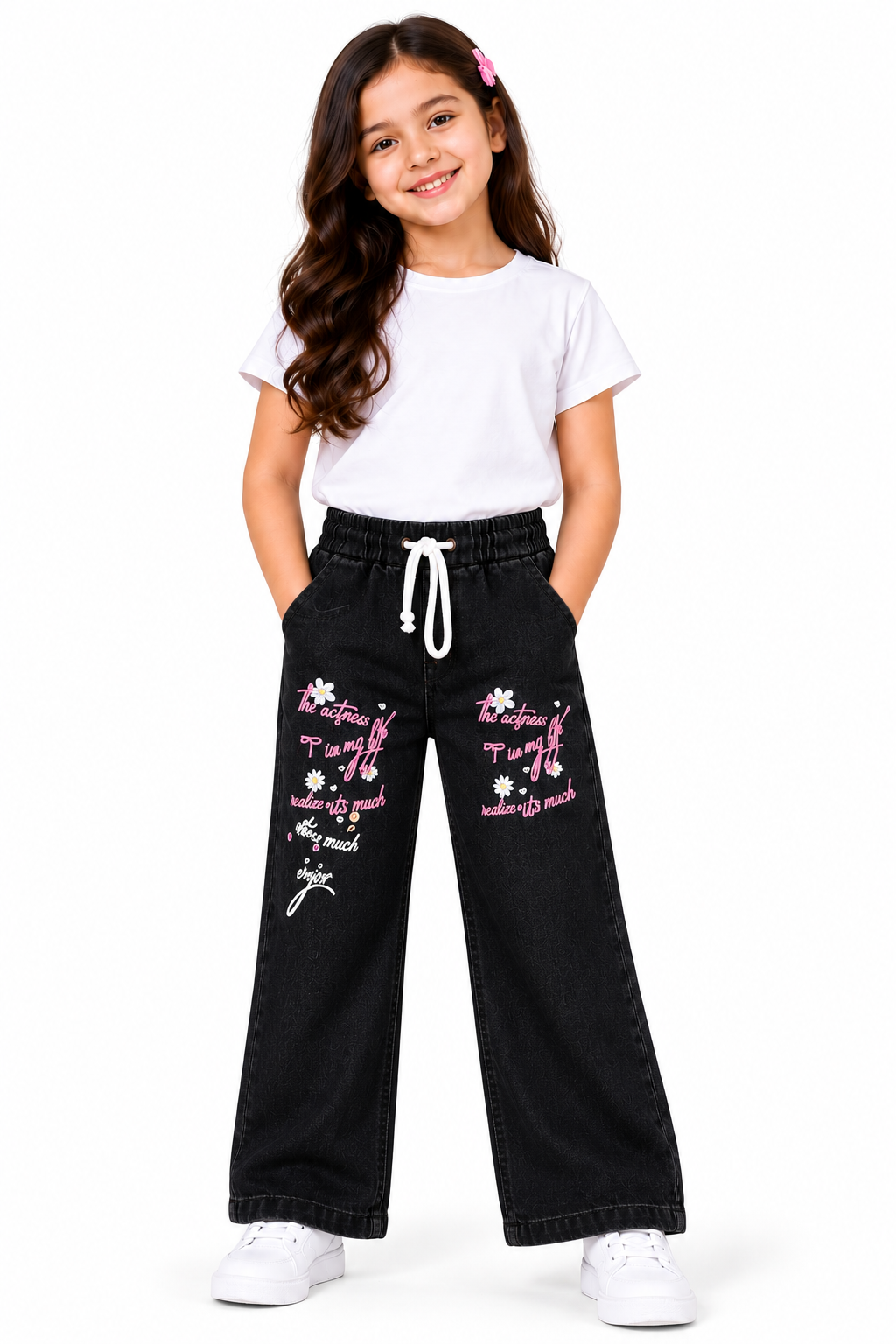 Girls’ Wide-Leg Denim Jeans 👖