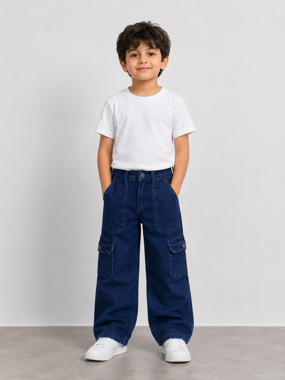 Boys Denim Cargo Jeans 👖