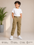 Boys Cotton Cargo Trousers