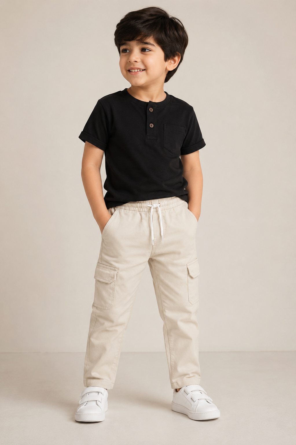 Boys Cotton Cargo Trousers 👖