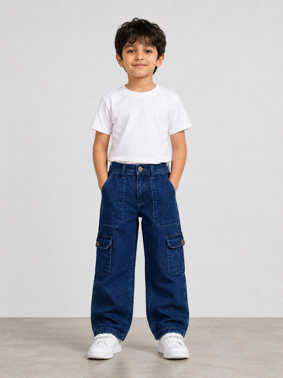 Boys Denim Cargo Jeans 👖