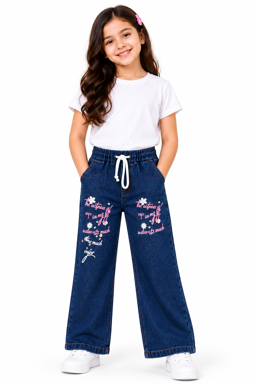 Girls’ Wide-Leg Denim Jeans 👖