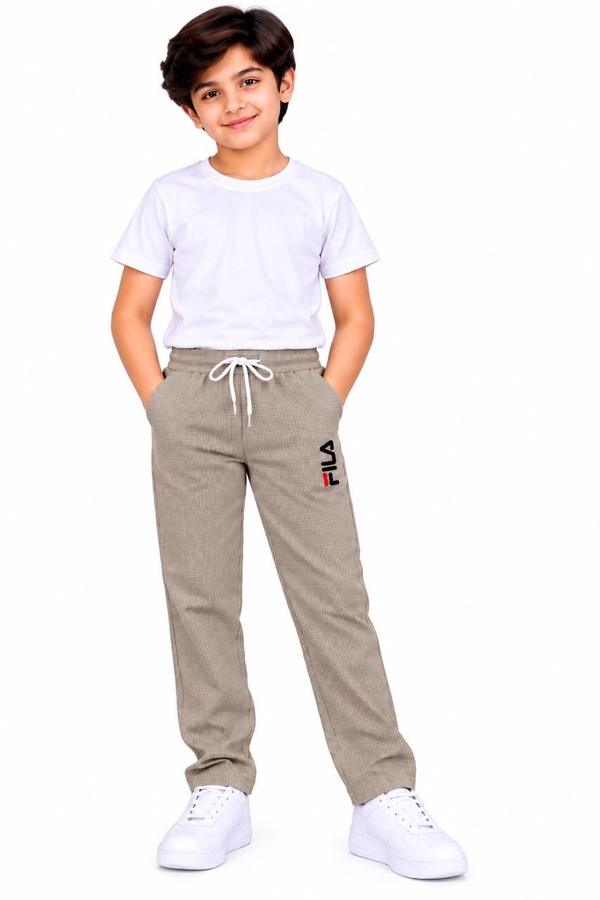 Boys 4-Way Stretch Casual Trousers