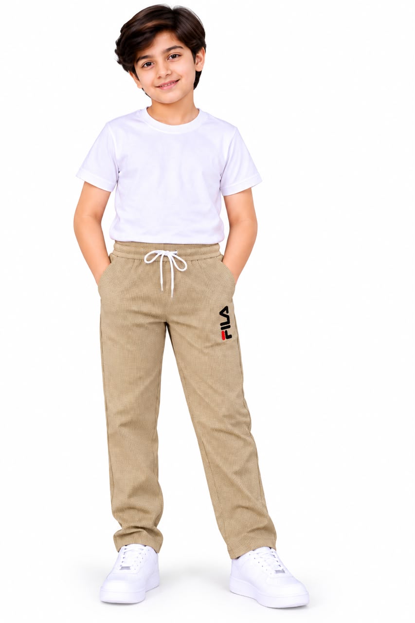 Boys 4-Way Stretch Casual Trousers